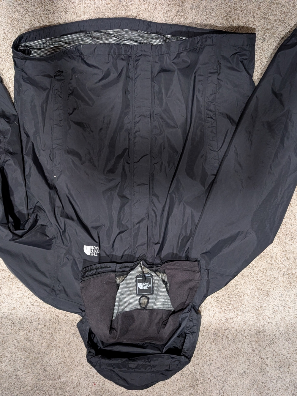The North Face Black Men's Waterproof Raincoat with Hood